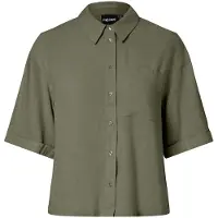 Pieces Blouse 'PCVinsty' donkergroen