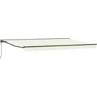 vidaXL Zonnescherm Frame Crèmekleurig 500 × 300 cm
