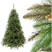 BOGATECO Kunstkerstboom 220cm | Materiaal PVC en PE - Premium | kunstkerstbomen natuurlijke uitstraling | nepkerstboom inclusief metalen kerstboomstandaard | Kerstboom |