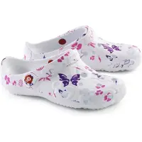 Schu'zz Schuzz damesklompen, badschoenen, Globule Femme met print, Libellule & papillon / Multicolor