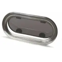 Rutgerson Marine Stainless Steel Frame Oval Hatch Zilver 403 x 204 x 16 mm