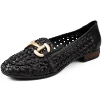 5PM Mocassins 'MATERA SASSI' zwart