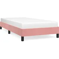 vidaXL Bedframe zonder matras 120x220 cm fluweel roze