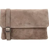 Hide & Stitches Suède Clutch/Schoudertas Brazos Taupe