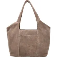 Hide & Stitches Suède Shopper/Handtas Brazos Taupe