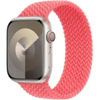 Apple Gevlochten solobandje voor de Watch | 44/45/46/49 mm - Maat 10 - Guava