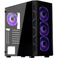 SMX Chest TGM - Mid Tower Behuizing ATX Tempered Glass Zwart