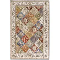 Home Collection Vloerkleed Teppich Pierre Rechthoekig - Crème/Bunt 160