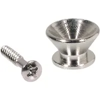 Boston EP-F-N Strap Buttons - Metalen V-model, Nikkel, 2-pack