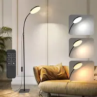 Lapamax USB-dimbare vloerlamp met afstandsbediening, LED leeslamp, verstelbare en flexibele vloerlamp, bureaulamp voor hoekplekken, nachtlamp