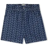Michael Kors Meisjes Blauwe denim shorts (10Y= 138cm), Casual, Katoen, kinderkleding R30570