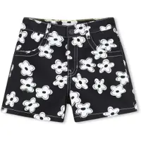 Marc Jacobs Meisjes Zwarte gebloemde shorts (6Y= 114/119cm), Casual, Katoen, kinderkleding W60733