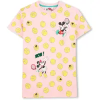 Marc Jacobs Meisjes Roze Disney jurk (10Y= 138cm), Casual, Katoen, Korte mouwen, kinderkleding W60712