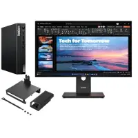 Lenovo ThinkCentre M75q G5 A7 16 512 + ThinkVision T27QD-40 27 QHD Docking AMD Ryzen 7 PRO 8700GE-processor 3,65 GHz tot 5,10 GHz, Windows 11 Pro 64, 512 GB SSD TLC Opal - M75QBUNDLE1EUB