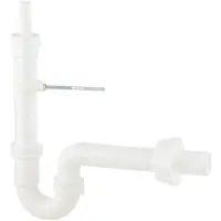 Kirchhoff KS Buissifon Voor Wasmachine - Wit - 1 1/2" x 40 mm - Met 3/4" Apparaataansluiting