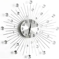 Schaefer Elektronik SCHÄFER Grote wandklok, diameter 50 cm – Modern design, stijlvol accessoire, geschikt voor kantoor, kleur: wit, rechthoekig