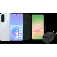 Samsung Galaxy A57 128GB Lichtblauw 5G + Basis Accessoirepakket