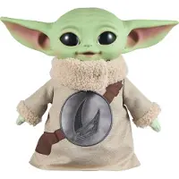 Star Wars The Mandalorian & Grogu Film Grogu Rondel Ontwerp Vinyl Hoofd Zacht Pluchen Lijfje - Knuffel van 28 cm