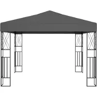 vidaXL Prieel 3x3 m stof antraciet