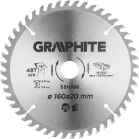 Graphite - Cirkelzaagblad - Widiakop - 160mm - 48 Tanden