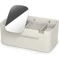 Joseph & Joseph Make-Up Organizer Viva Met Verwijderbare Spiegel Beige