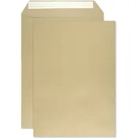Netuno Akte enveloppen A4 - zonder venster - C4 - 229 x 324 mm - 250 stuks - zelfklevend met plakstrip - 90 gram - Bruin -