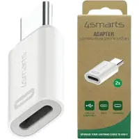 4smarts Lader Adapter Lightning naar USB-C Power Delivery 27W, Wit