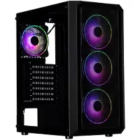 SMX Casket TG - Mid Tower Behuizing ATX Tempered Glass Zwart