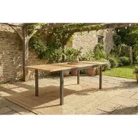 Hartman Tuintafel South Wales Natural Teak Grey 210 x 90 cm