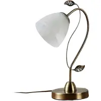 LINDBY Tafellamp Michalina, wit / opaal, Woon-/ Eetkamer, Glas, Modern, Tafellamp