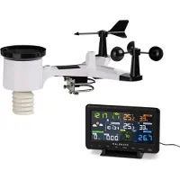 Waldbeck Huygens professioneel weerstation 6-in-1 kleurendisplay WiFi app