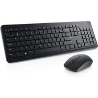 Dell | Toetsenbord en muis | KM3322W | Set bestaande uit toetsenbord en muis | Draadloos | Batterijen inbegrepen | EE | Zwart | Draadloze verbinding