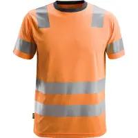 Snickers Workwear 2530 AllroundWork High-Vis T-Shirt Klasse 2 High-Vis Oranje maat M heren