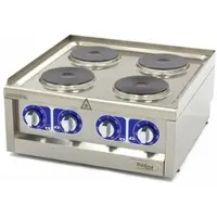 Maxima Professionele Horeca Kookplaat - 4 Pitten - Elektrisch - 60 x 60 cm