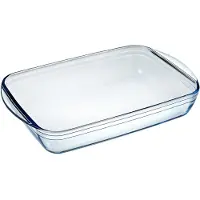Pyrex Ovenschaal 40x27x7cm 4,5l Transparant transparant Glas Ovenschaal