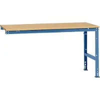 Manuflex aanbouwtafel UNIVERSAL Standaard, tafelblad multiplex, 1750 x 1000, briljantblauw