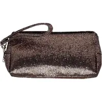 Gillian Jones Glitter - Toilettas - Bruin - afmeting 18 x 5 x 9 cm.