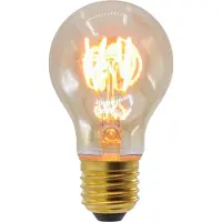 LumenXL Prikkabel set met 5 watt lampen met horizontale spiraal en amber glas, dimbaar