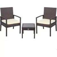 Aktive 2 Armchairs With Tables Zwart
