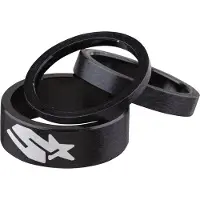 Spank Bikes Kit 3 spacers management TWEET TWEET 1'' 1/8 Zwart