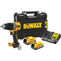 DeWalt DCD805E2T-QW - Accuboormachine met slagfunctie, 18V XR, borstelloos, 2x 1,7Ah PowerStack accu's, TSTAK opbergkoffer