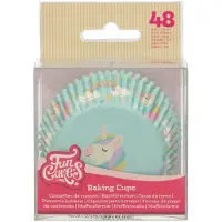 Funcakes Baking Cups - Eenhoorn - 48 Stuks - Cupcake Vormpjes Papier