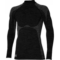 Heatkeeper Thermo ondergoed heren - Warm Thermoshirt Lange mouw - Techno - Zwart / XXL