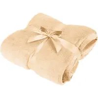 Teesa Fleecedecke 200x220 cm - Creme