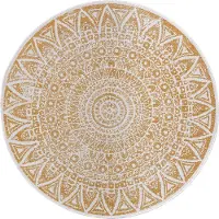 Home Collection Buitenkleed Nora Rond Kleur : Goud , Maat : 200 ø cm