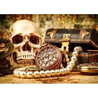 Enjoy Puzzle Bureau van een Piratenkapitein Puzzel (1000 stukjes)