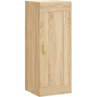 vidaXL Wandkast 34,5x34x90 cm bewerkt hout sonoma eikenkleurig