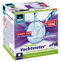 Bison 8x Vochtvreter Turbo Tab Lavendel 100 Gr