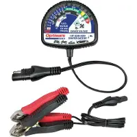 TecMate TEST TS130 – State of Charge 12V Accu-Tester – LED-Accu-Statusmeter voor 12 V Loodzuur (AGM, GEL, STD) & 12.8 V/13.2 V Lithium LiFePO4 – SAE-Connector + Accuklemmen