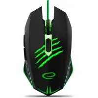 Esperanza MX209 Claw Serie - Gaming Muis - Optych - 6D - USB - Zwart-Groen